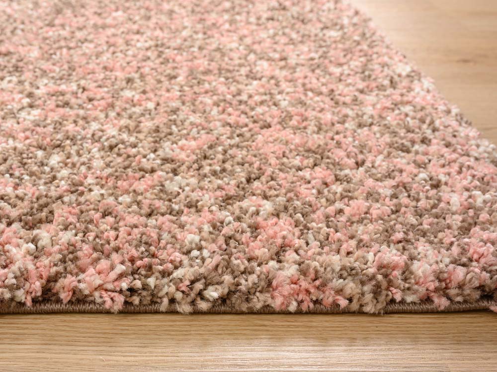 Alfombra de pelo largo melange - Blend Rosa/Beige - close up Alfombra de pelo largo melange - Blend Rosa/Beige - close up