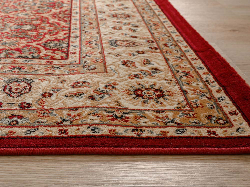 Alfombra persa - Mirage Royal Rojo/Beige - close up Alfombra persa - Mirage Royal Rojo/Beige - close up