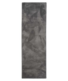 Alfombra de pasillo suave de pelo liso - Plush Gris - overzicht, thumbnail