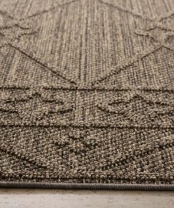 Alfombra de balcón Boho - Retreat Gris - close up