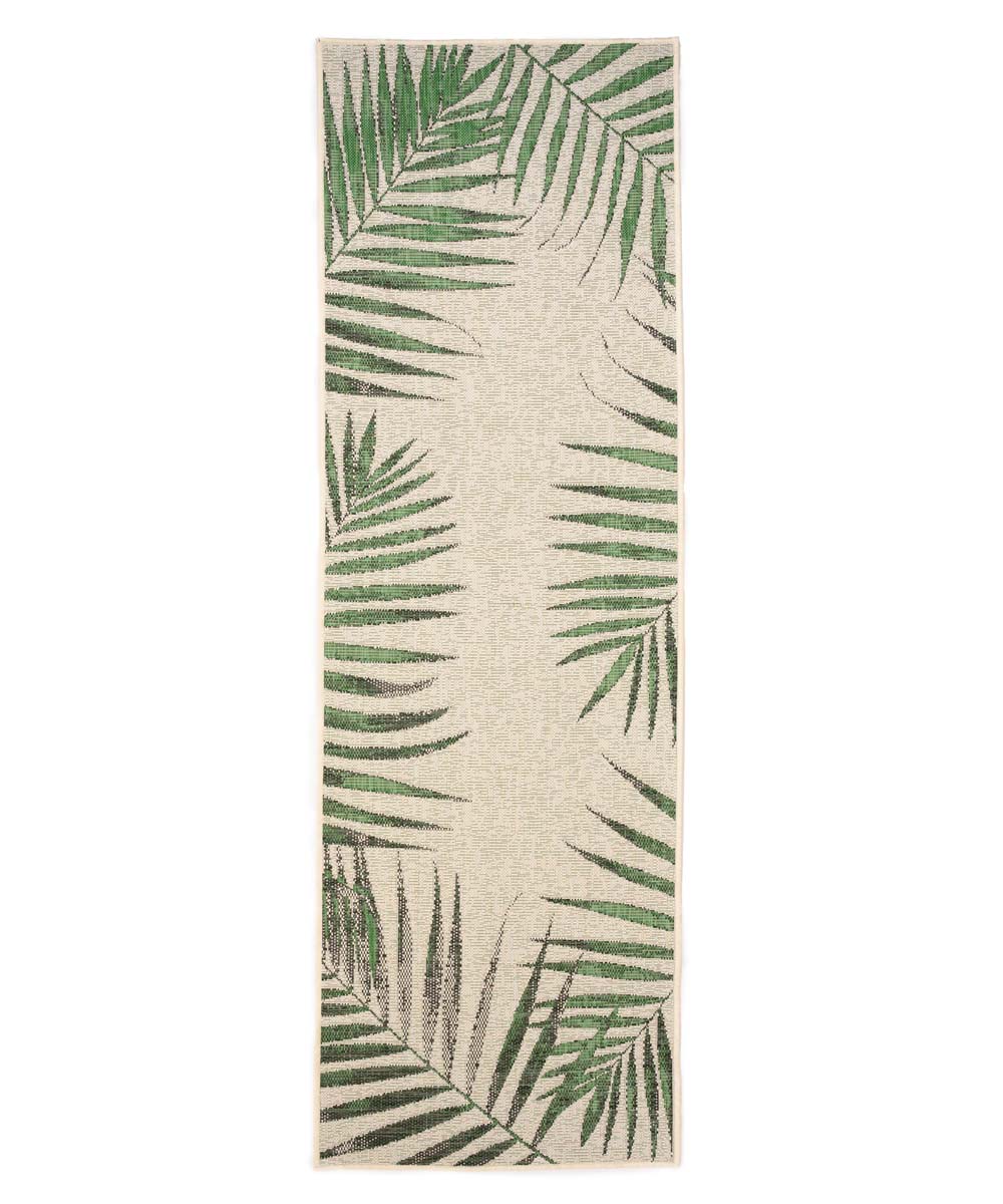 Alfombra de balcón con hojas de palmera - Coastal Cliffs Verde - overzicht Alfombra de balcón con hojas de palmera - Coastal Cliffs Verde - overzicht