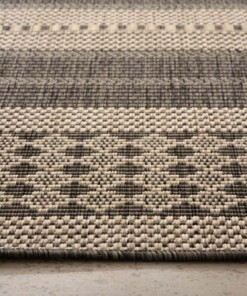 Alfombra de exterior - Coastal Sunset Gris/Beige - close up, thumbnail