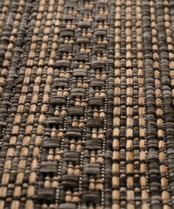 Alfombra de exterior - Horizon Beach Negro/Beige - close up