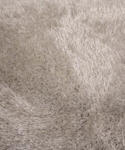 Alfombra ovalada de pelo largo - Posh Velours Gris Claro - close up