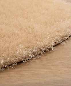Alfombra redonda pelo largo - Posh Velours Crema - close up