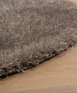 Alfombra ovalada de pelo largo - Posh Velours Gris - close up, thumbnail Alfombra ovalada de pelo largo - Posh Velours Gris - close up, thumbnail