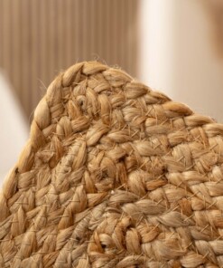 Alfombra cuadrada de yute Boho &me - Natural - close up, thumbnail Alfombra cuadrada de yute Boho &me - Natural - close up, thumbnail