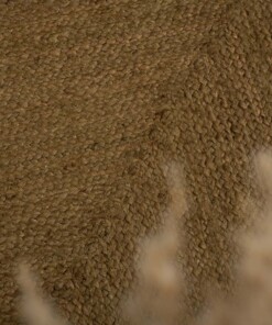 Alfombra de yute - Verde Oliva - close up, thumbnail