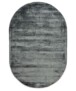 Alfombra ovalada de viscosa - Glamour Azul Oscuro - overzicht, thumbnail