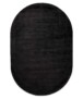 Alfombra ovalada de viscosa - Glamour Negro - overzicht, thumbnail