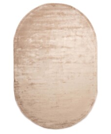 Alfombra ovalada de viscosa - Pearl Beige - overzicht, thumbnail