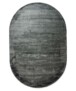 Alfombra ovalada de viscosa - Pearl Azul  Oscuro - overzicht, thumbnail