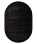 Alfombra ovalada de viscosa - Pearl Negro - overzicht, thumbnail