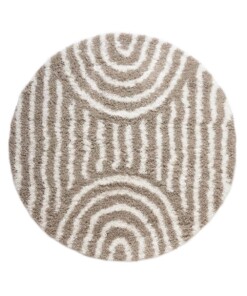 Alfombra redonda de estilo escandinavo - Cozy Arch Beige - overzicht