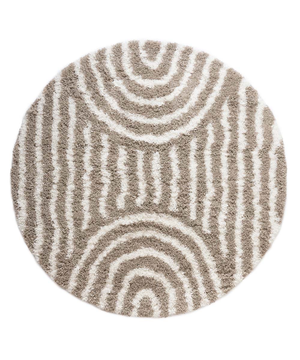 Alfombra redonda de estilo escandinavo - Cozy Arch Beige - overzicht Alfombra redonda de estilo escandinavo - Cozy Arch Beige - overzicht