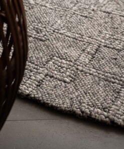 Alfombra redonda de exterior - Var Gris - close up, thumbnail