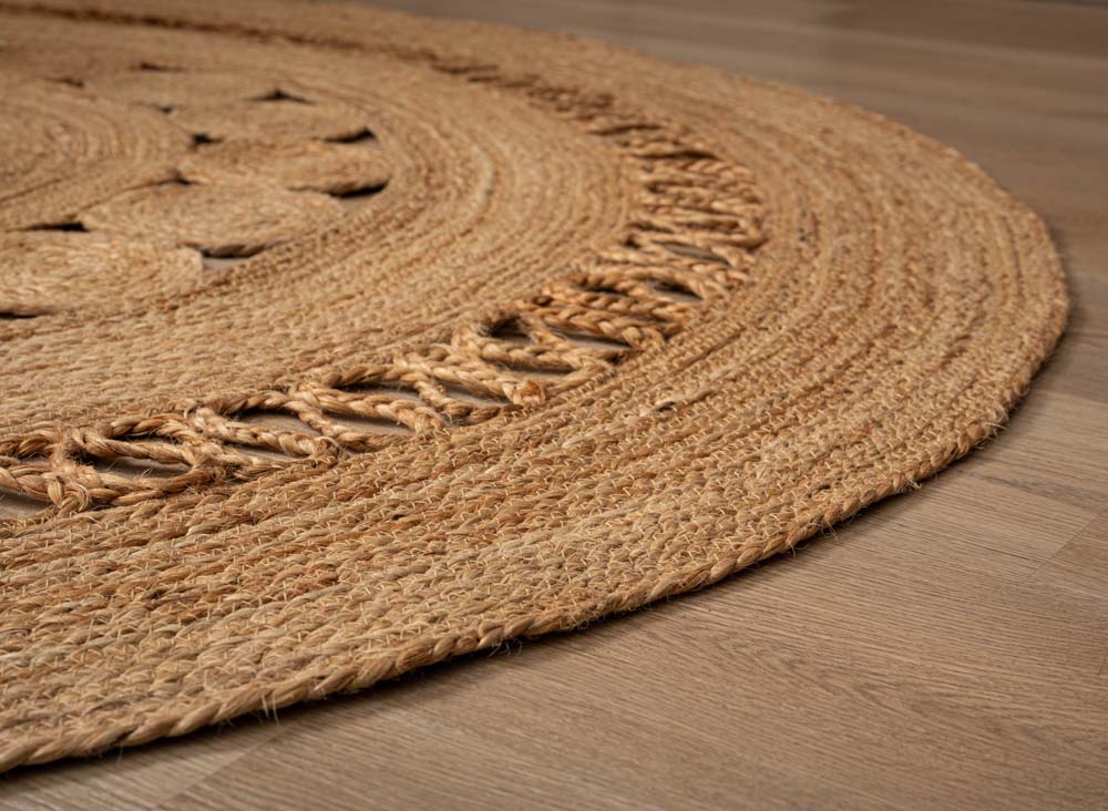alfombra de yute