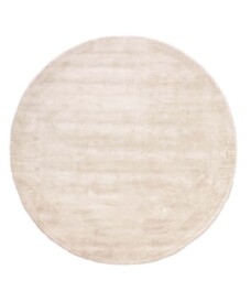 Alfombra redonda de viscosa - Glamour Crema - overzicht, thumbnail