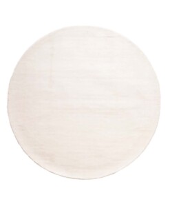 Alfombra redonda de viscosa - Glamour Blanco - overzicht