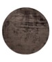Alfombra redonda de viscosa - Pearl Marrón Oscuro - overzicht, thumbnail