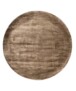 Alfombra redonda de viscosa - Pearl Marrón - overzicht, thumbnail