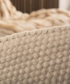 Alfombra redonda de lana Ulstein - Blanco - close up, thumbnail Alfombra redonda de lana Ulstein - Blanco - close up, thumbnail