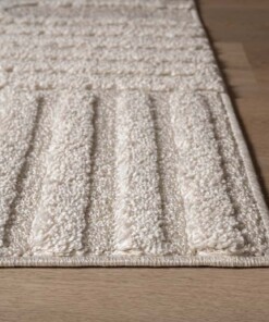 Alfombra de estilo escandinavo - Arc Bend Crema - close up, thumbnail Alfombra de estilo escandinavo - Arc Bend Crema - close up, thumbnail