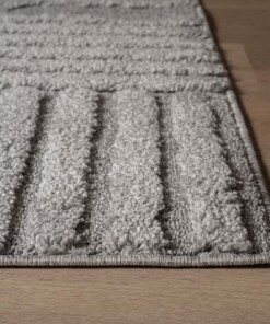 Alfombra de estilo escandinavo - Arc Bend Gris Claro - close up, thumbnail