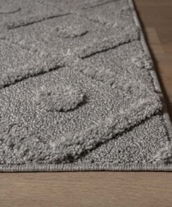 Alfombra de estilo escandinavo - Arc Diamond Gris Claro - close up, thumbnail