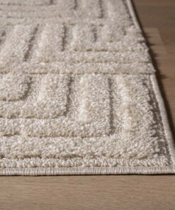 Alfombra de estilo escandinavo - Arc Shade Crema - close up, thumbnail