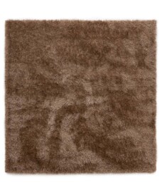 Alfombra cuadrada de pelo largo - Posh Velours Marrón - overzicht, thumbnail