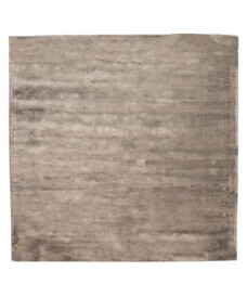 Alfombra cuadrada de viscosa - Pearl Plata - overzicht, thumbnail