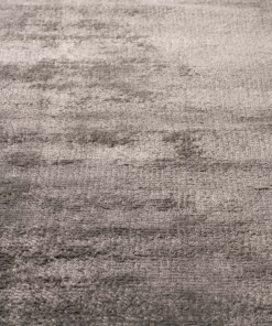 Alfombra ovalada de viscosa - Glamour Plata - close up, thumbnail