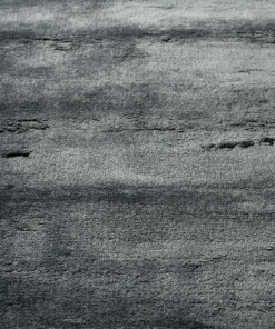 Alfombra redonda de viscosa - Pearl Azul oscuro - close up, thumbnail