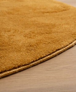 Alfombra redonda de terciopelo - Flair Oro - close up, thumbnail