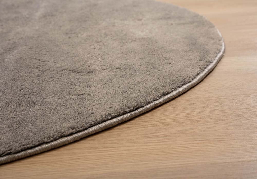 Alfombra redonda de terciopelo - Gris Flair - close up Alfombra redonda de terciopelo - Gris Flair - close up