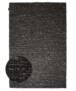 Alfombra de lana - Hyssing Negro - overzicht, thumbnail