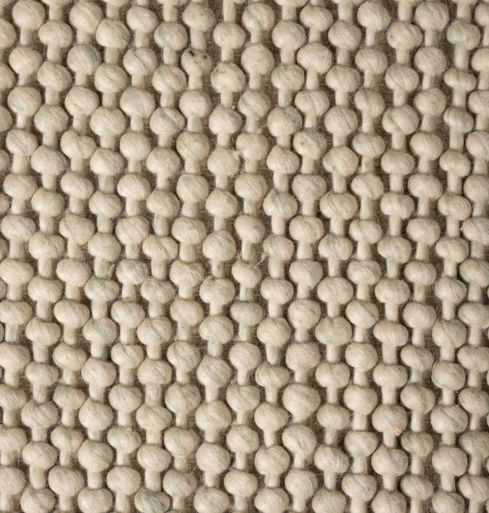 Alfombra de lana - Løkke Verde Menta - close up Alfombra de lana - Løkke Verde Menta - close up