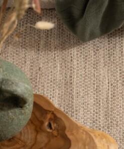 Alfombra cuadrada de lana Ulstein - Natural - close up, thumbnail