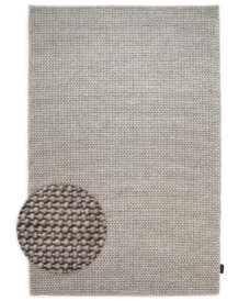 Alfombra de lana - Løkke Gris claro - overzicht, thumbnail