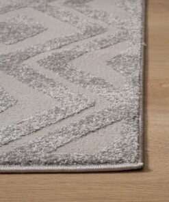 Alfombra de estilo escandinavo - Contour Diamond Gris - close up, thumbnail