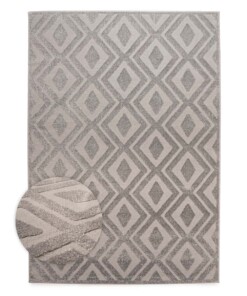 Alfombra de estilo escandinavo - Contour Diamond Gris - overzicht