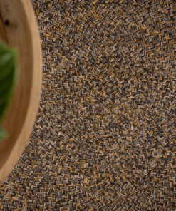 Alfombra de algodón redonda Joy - Multicolor - close up, thumbnail