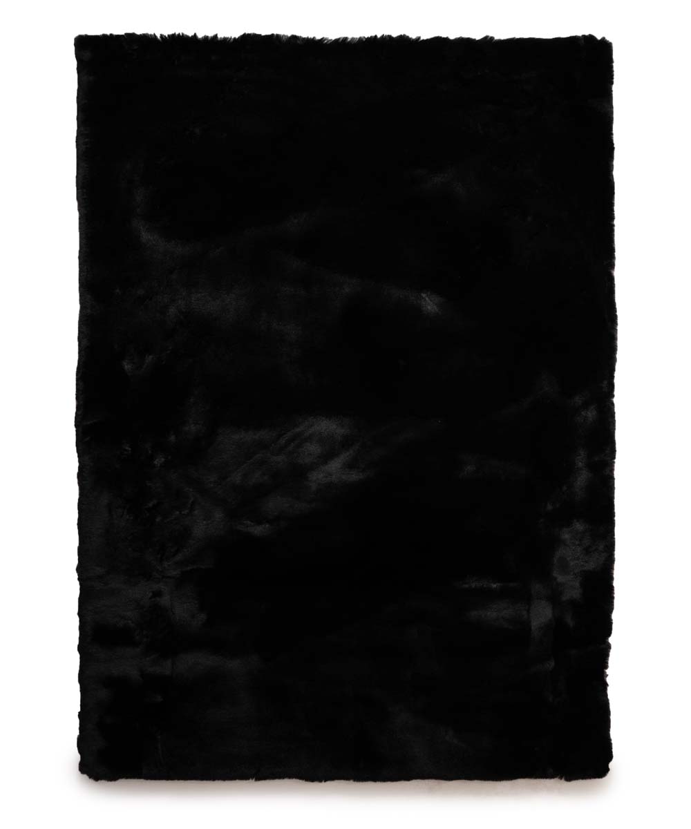 Alfombra suave de pelo largo - Comfy Deluxe Negro Alfombra suave de pelo largo - Comfy Deluxe Negro