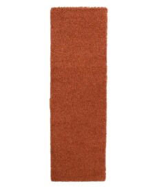 Alfombra de pasillo de pelo largo Shaggy Trend - Terracota - overzicht, thumbnail Alfombra de pasillo de pelo largo Shaggy Trend - Terracota - overzicht, thumbnail