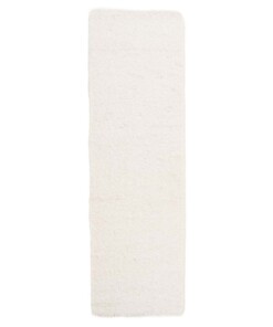 Alfombra de pasillo de pelo largo Shaggy Trend - Blanco - overzicht