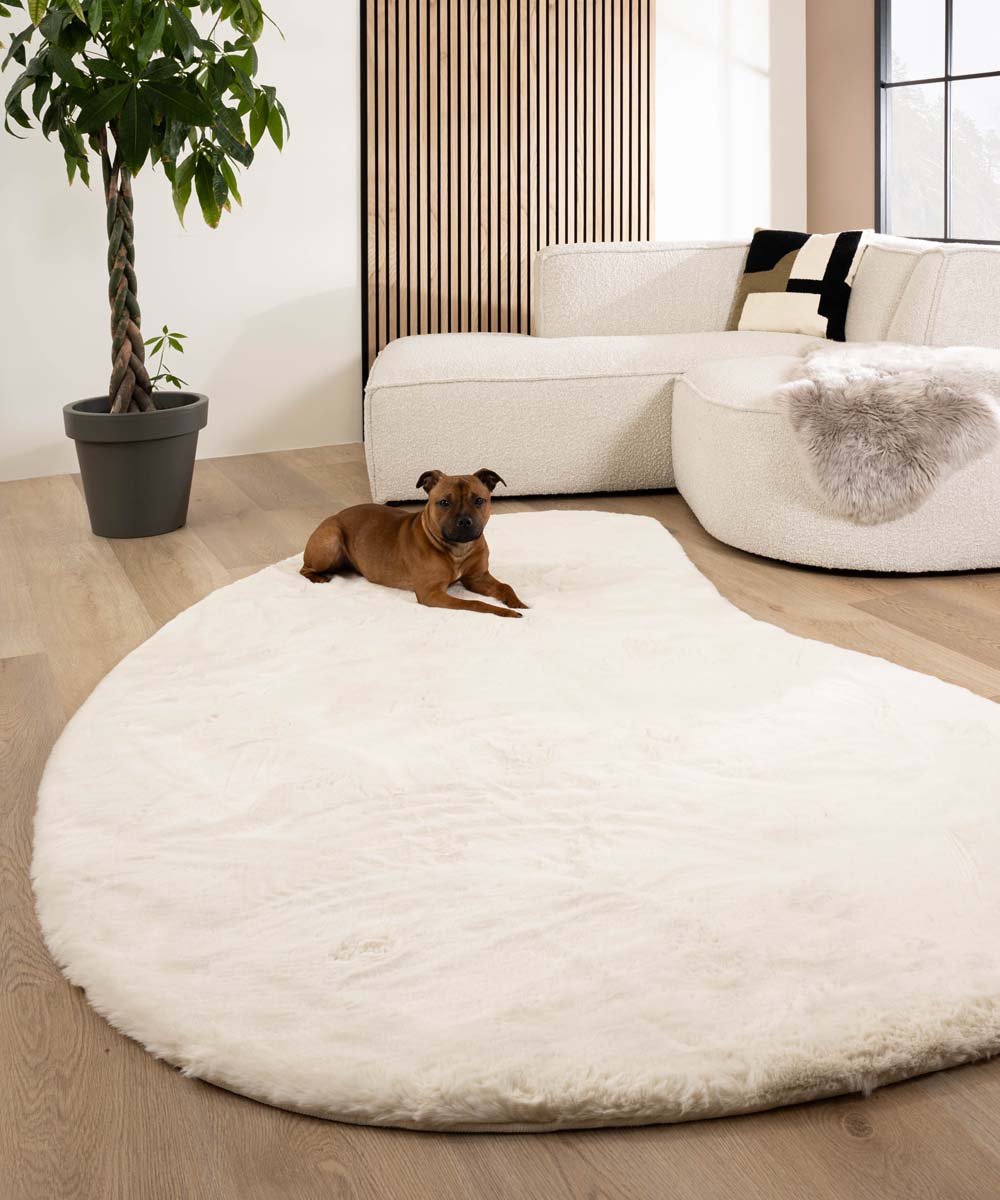 Alfombra suave de forma natural - Comfy Plus Blanco Alfombra suave de forma natural - Comfy Plus Blanco