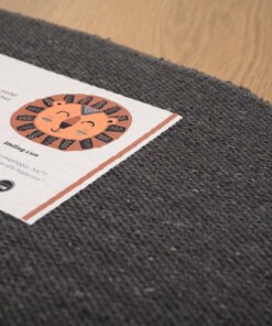 Alfombra de leones para niños - Smile Terracota - close up, thumbnail