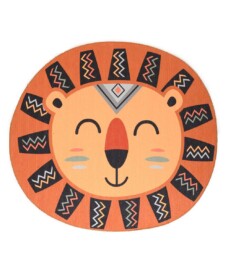 Alfombra de leones para niños - Smile Terracota - overzicht, thumbnail