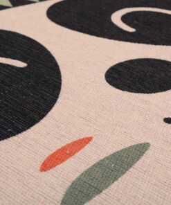 Alfombra de osos para niños - Smile Blanco/Negro - close up, thumbnail